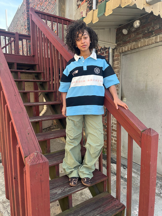 !Blue FTM Polo T-Shirt